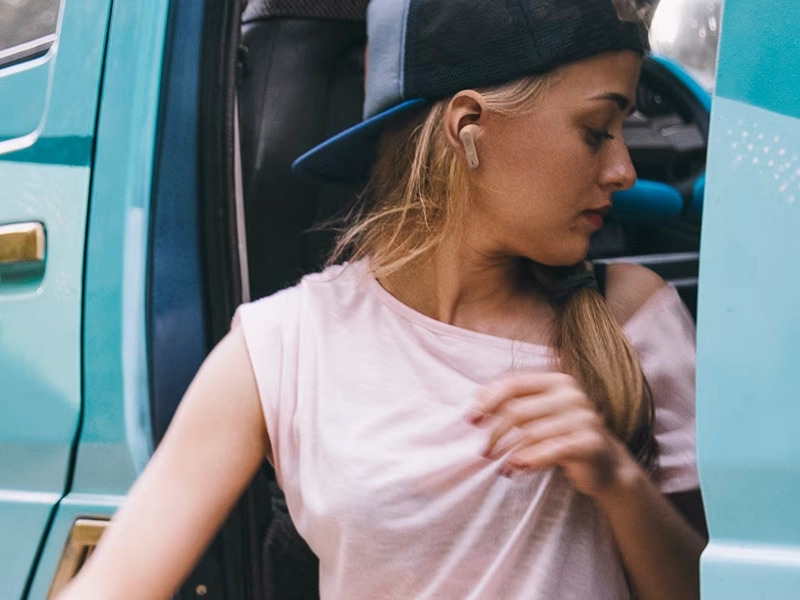 JBL Vibe Flex Vezeték Nélküli Fülhallgató Fehér